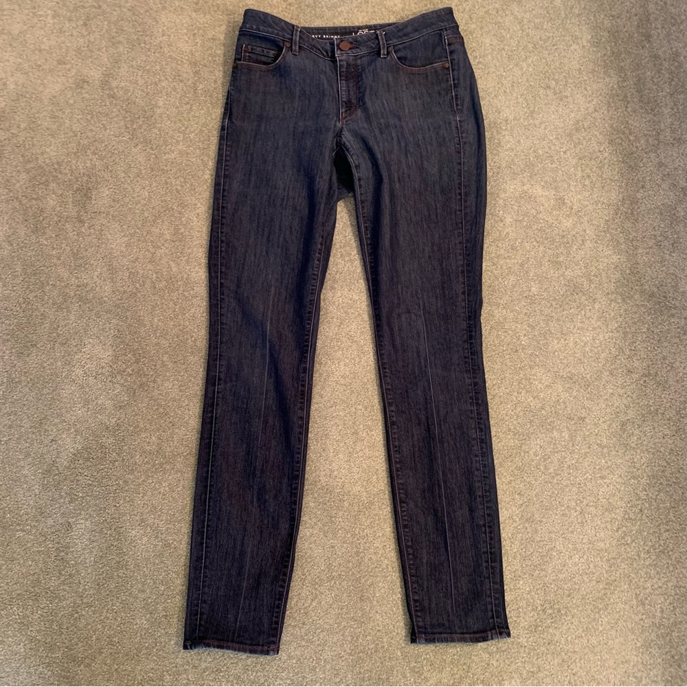 Loft~Tall 29/8~ Curvy, Skinny~Dark Wash Blue ~Sophisticated Cowboy Classic Look